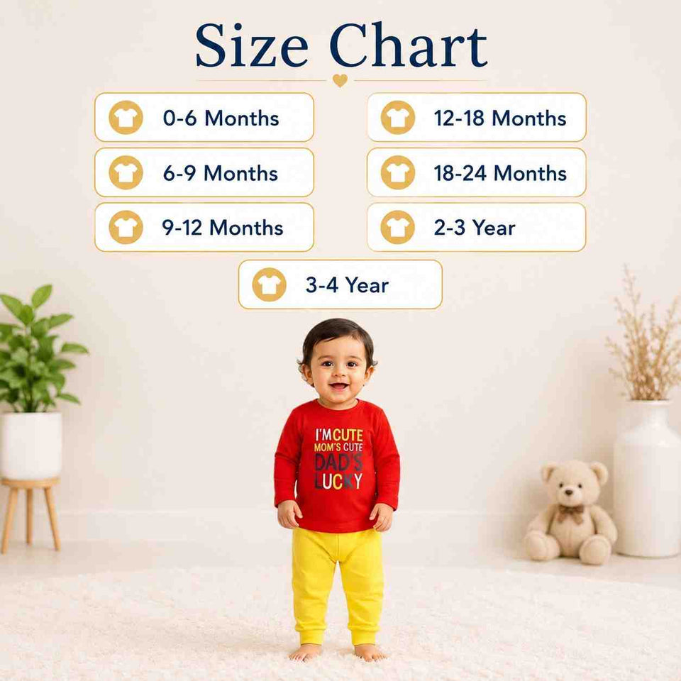 Fareto Baby's Cotton Blend, Cotton T-Shirt and Pants Set.(F56)