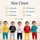 Fareto New Born Baby Daily Wear T-shirts Pyjama Sets (Pack of 5)(F181)