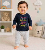 Fareto Baby's Cotton Blend, Cotton T-Shirt and Pants Set(F55)