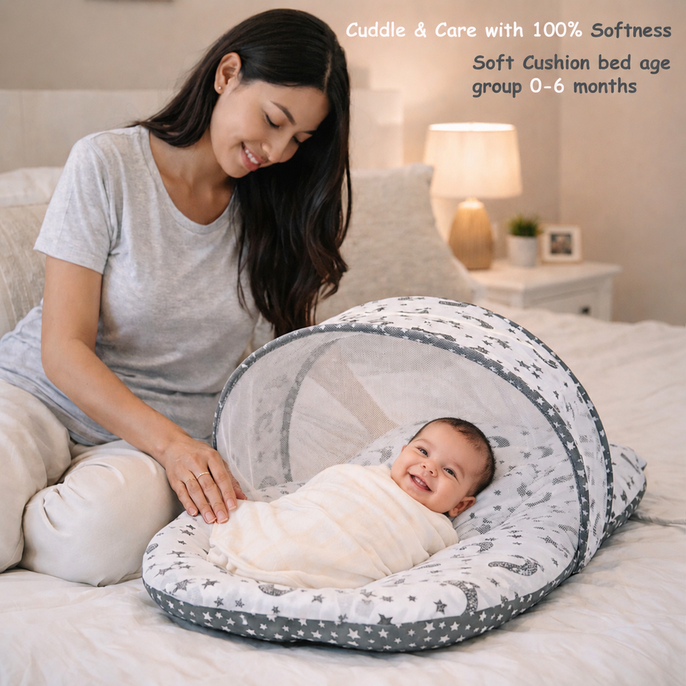 Fareto New Born Baby monsoon season Hospital Essentials (61 in 1) (0-6 months)(Grey Moon)(F235)
