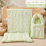 Fareto Organic Cotton Muslin Bedding Set Essentials For Newborn Baby (0-12 Months )(F553)