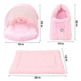 Fareto Newborn Baby 100% Muslin Cotton Sleeping Bag & Mosquito Net & Hand Carry Bed  | Safe, Soft & Portable Baby Bed | Baby Bedding Set(0-1 Year)(F778)
