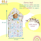 Fareto Organic Cotton Muslin Bedding Set Essentials For Newborn Baby (0-12 Months )(F554)