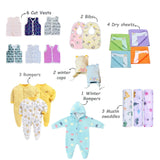 FARETO NEW BORN BABY PREMIUM QUALITY PURELY WINTER ESSENTIALS 71 IN 1 ( 0-6MONTHS)(F453)