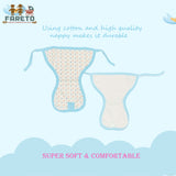 Fareto New Born Baby  Cotton Nappies for 0-3 Months Babies (Teddy)