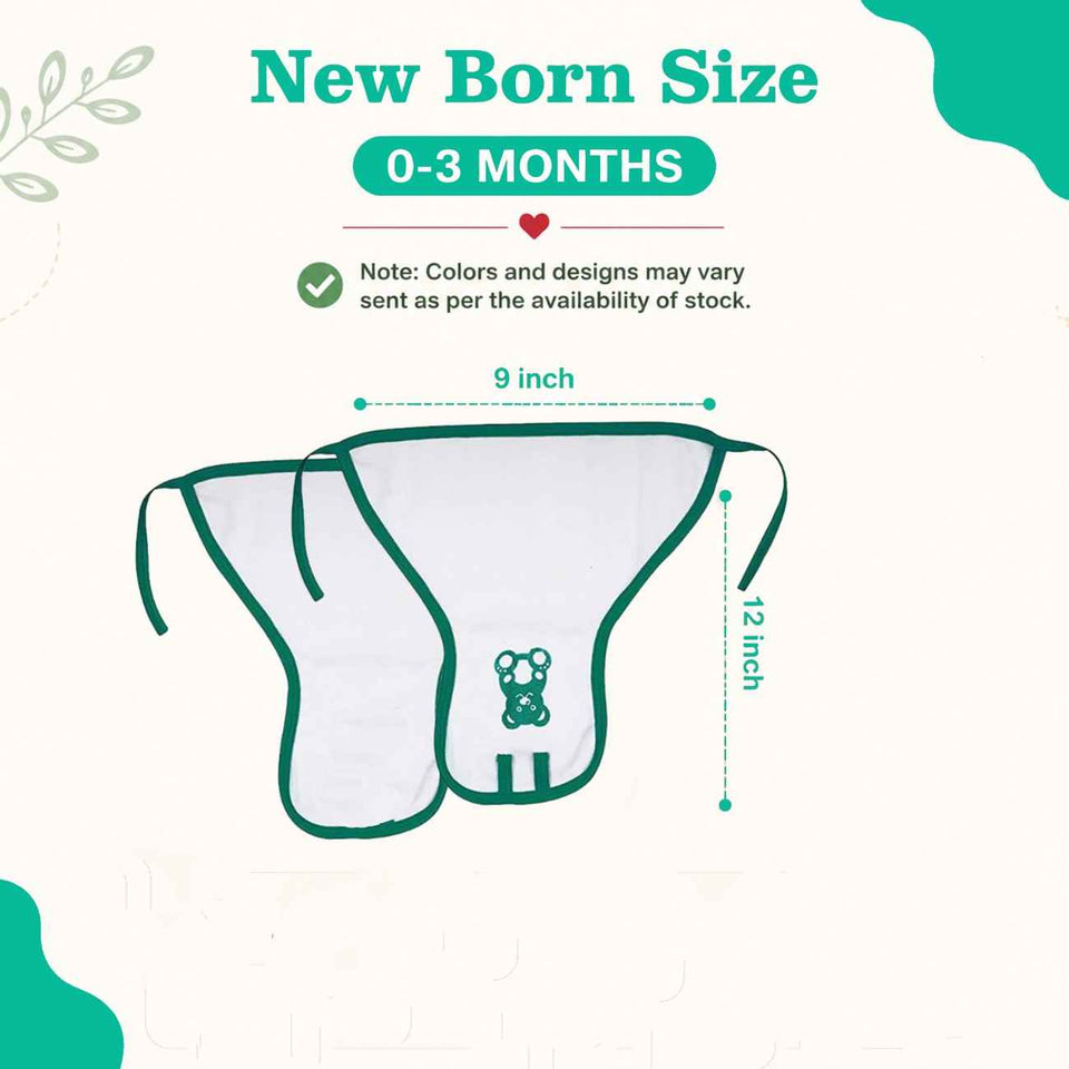 Fareto Single Layer Teddy Print Hosiery Cloth Nappy/Indian Style Tying Langot Pack Of 6 Pcs (3-6 Months)(F123)