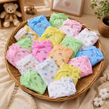 Fareto New Born Baby 24 Single Layer | Super Soft | Cotton Nappies | Washable | Reusable (0-3 Months)(F126)