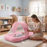 Fareto Newborn Baby 100% Muslin Cotton Mosquito Net | Safe, Soft & Portable Baby Bed | (0-6 Months)(F775)