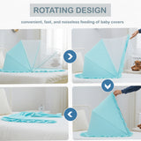 Fareto Foldable Baby Mosquito Net, Bottomless Net for Safe & Easy Use, 128 x 65 x 65cms, for Babies & Toddlers (0 to 24 Months)
