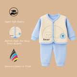 Fareto Premium Newborn Baby Winter Wear Set | Soft & Cozy Infant Clothes | Pack of 1 (0-3 Months)(F627)