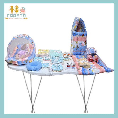 Fareto New Born Baby monsoon season Hospital Essentials (61 in 1) (0-6 months)
