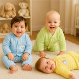 Fareto New Born Baby Winter Wear Clothing Set Pack Of 3 (0-3 Months)(Colors May Vary)(F445)