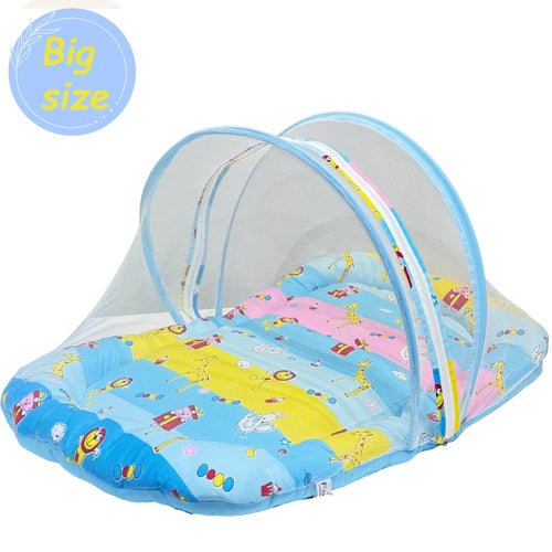 Fareto New Born Baby Premium Quality Mattress With Net, Giffi (0-1 Year)(L:80*B:50CM)(Size-Big)