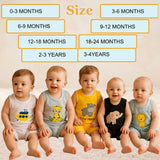 FARETO  BABY AND KIDS  DAILY WEAR NEKAR AND T-SHIRT CO-ORD SET  (PACK OF 5)(F377)