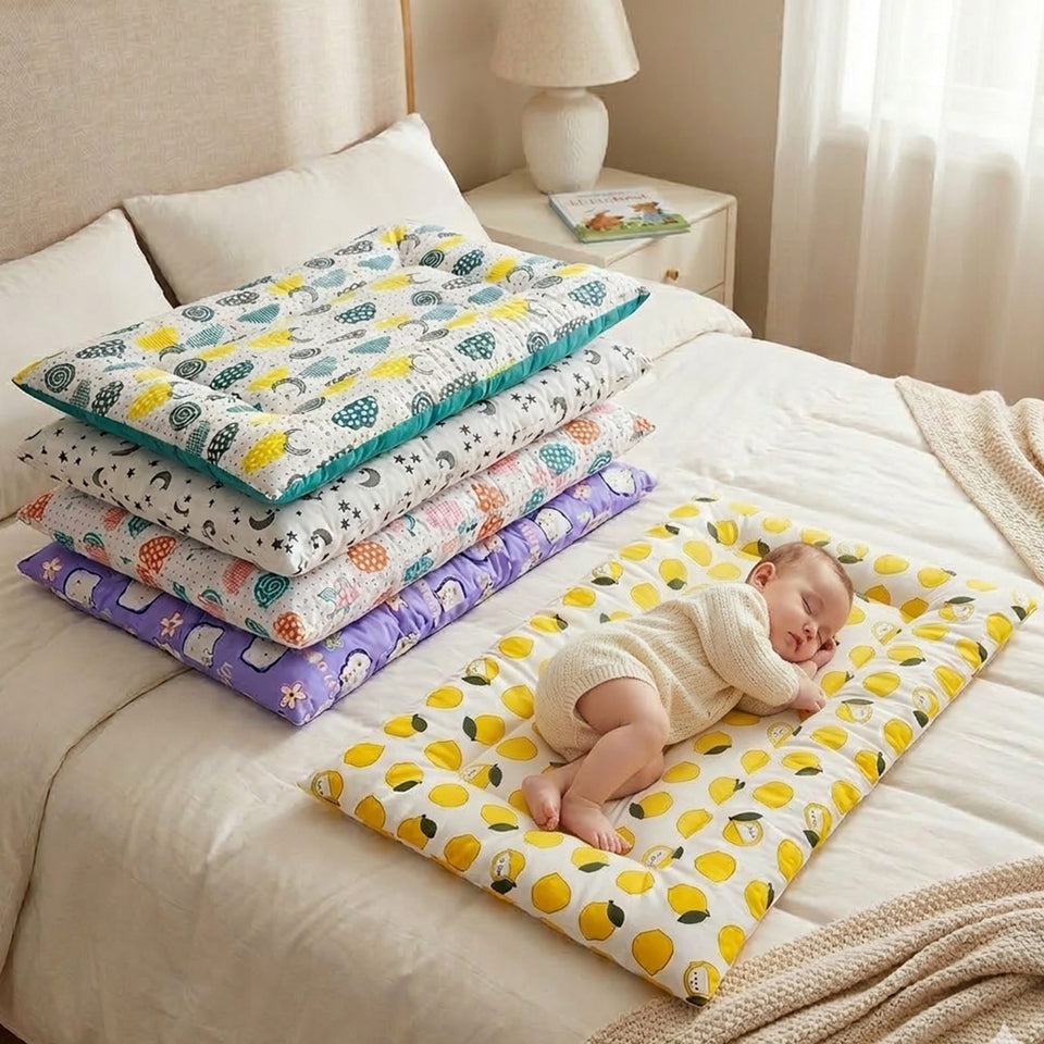 FARETO NEW BORN BABY HAND CARRY BED | GADI | (PACK OF 5) (0-8 MONTHS)(68*48CM)(F356)