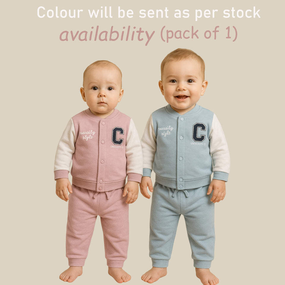 Fareto Baby Boys & Girls Full Sleeve Cotton Clothing Set | Pack of 1 Top & Pant Combo | Soft & Comfortable Daily Wear for Newborns (F672)