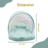 Fareto Newborn Baby 100% Muslin Cotton Mosquito Net | Safe, Soft & Portable Baby Bed | (0-1 Year)(F692)