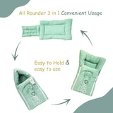 Fareto New Born Baby Organic Muslin Summer Essentials Combo Set 43 In 1  Baby Bedding & Clothing Combo Set For Muslin (0-6 Months )(F743)