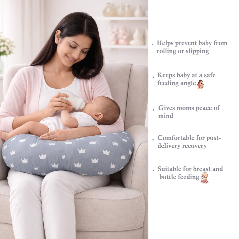 Fareto Baby bedding Essentials 1 Nest | 1 Mattress with net | 1 Carry bed | 1 Bolster set | 1 Carry bag | 1 Portable bed | 1 Feeding pillow | 1 Blanket (0-6M)(F284)