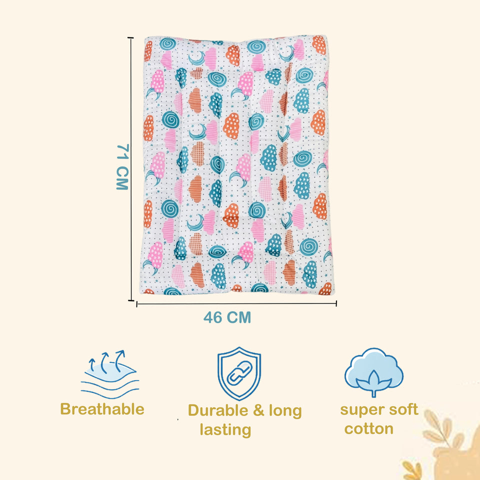 FARETO NEW BORN BABY HAND CARRY BED | GADI | (PACK OF 5) (0-8 MONTHS)(68*48CM)(F356)