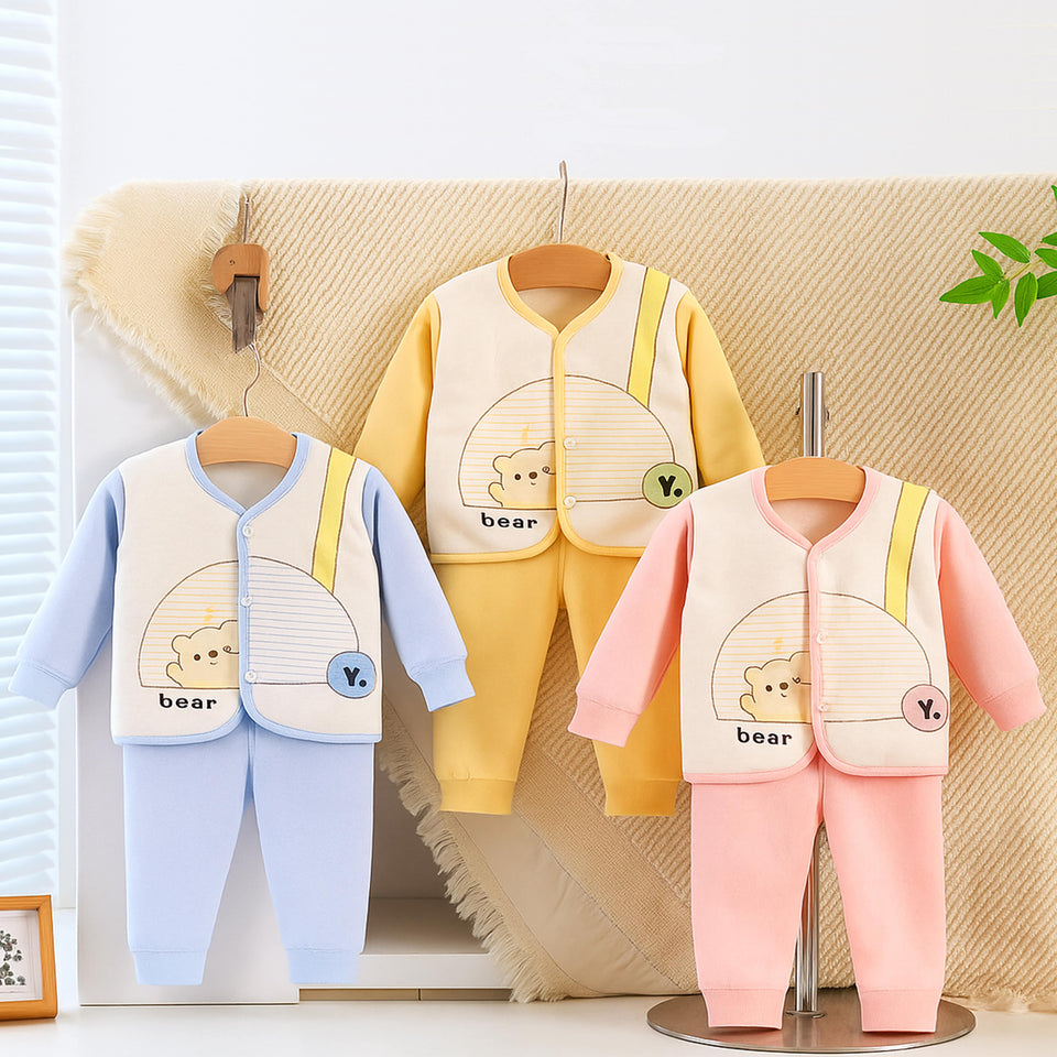 Fareto Premium Newborn Baby Winter Wear Set | Soft & Cozy Infant Clothes | Pack of 1 (0-3 Months)(F627)