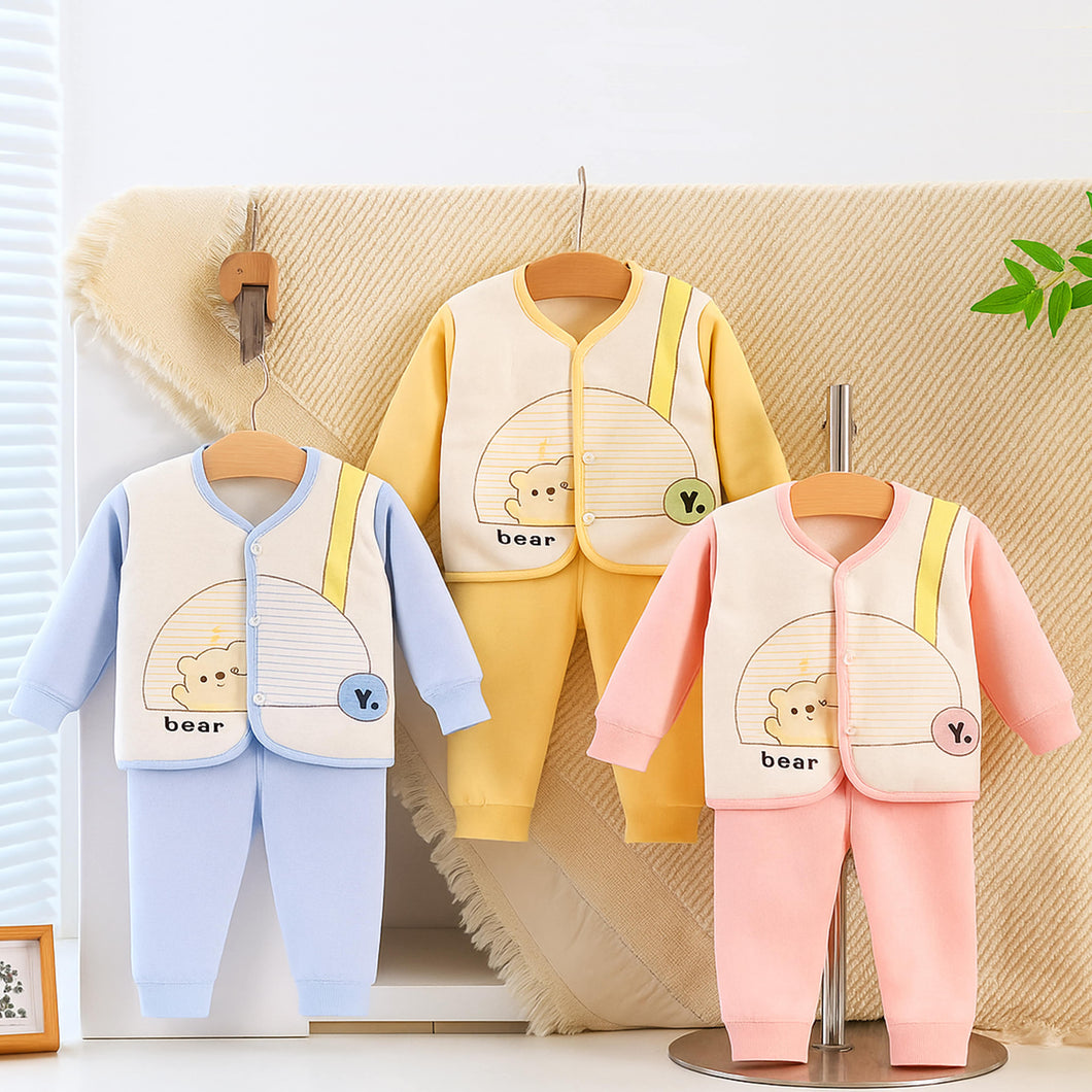 Fareto Premium Newborn Baby Winter Wear Set | Soft & Cozy Infant Clothes | Pack of 1 (0-3 Months)(F627)