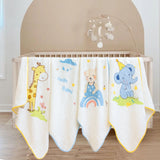 Fareto New Born Muslin Cotton Blanket (0–12 Months) – Organic, Super Soft, Lightweight & Breathable (Pack of 1)(F662)