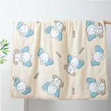 Fareto Baby And Kids Super Soft 100% Muslin Cotton 10 Layer Blanket For (0-5 Year)(Pack Of 1)(Size.115 * 115CM)(Colours And Designs May Vary )(F650)