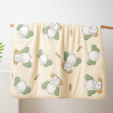 Fareto Baby And Kids Super Soft 100% Muslin Cotton 10 Layer Blanket For (0-5 Year)(Pack Of 1)(Size.115 * 115CM)(Colours And Designs May Vary )(F650)