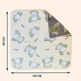 Fareto Baby And Kids Super Soft 100% Muslin Cotton 10 Layer Blanket For (0-5 Year)(Pack Of 1)(Size.115 * 115CM)(Colours And Designs May Vary )(F650)