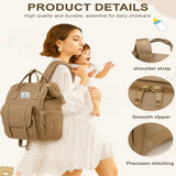 Fareto Multi-Pocket Diaper Bag –  High quality Durable, Elegant Baby Care Bag with Insulation Layer & Quilted Front Design – Perfect for New Moms ( Pack of 1)(F633)