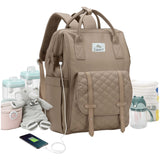 Fareto Multi-Pocket Diaper Bag –  High quality Durable, Elegant Baby Care Bag with Insulation Layer & Quilted Front Design – Perfect for New Moms ( Pack of 1)(F633)