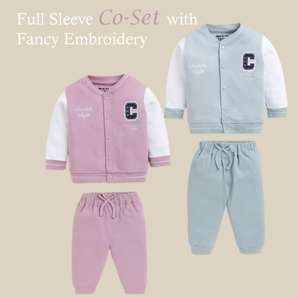Fareto Baby Boys & Girls Full Sleeve Cotton Clothing Set | Pack of 1 Top & Pant Combo | Soft & Comfortable Daily Wear for Newborns (F672)