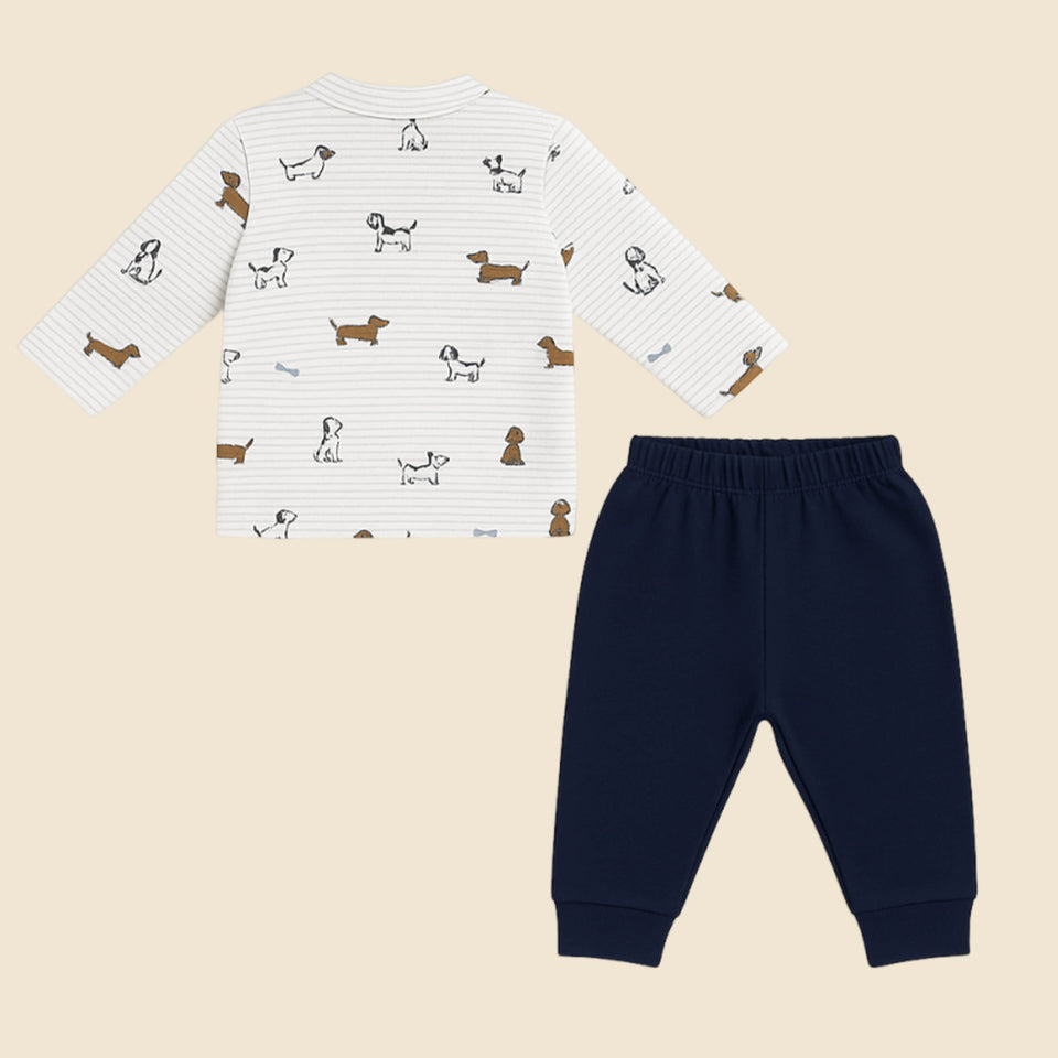 Fareto Baby Boys 3PCS Matching Outfit Set | Vest & Jogger Pants | Soft Cotton Clothing for Infants(Pack of 2)(F673)