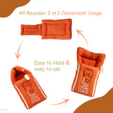 Fareto Newborn Baby 100% Muslin Cotton Bedding Set Combo | Sleeping Bag | Mattress with Net | Nest  | Blanket | Hand Carry Bed & Bolster Set |  (0-6 Months)(F742)