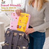 Fareto Waterproof Baby Diaper Changing Bed Cum Station | Reusable cushioned bed for Newborns | Multipurpose | Soft, Leak-Proof Changing Bed(Pack of 2) (0-1 Year)(F720)