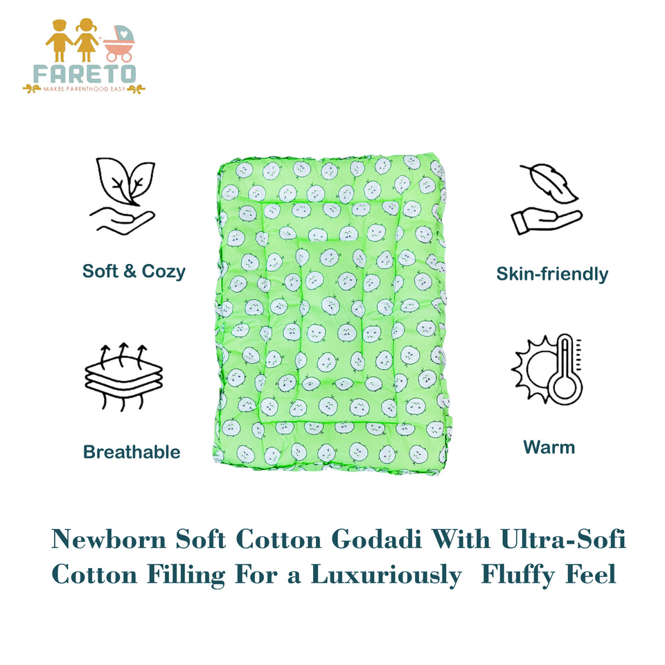 Fareto New Born Baby Hand Carry Bed | Godari | Massage Bed )(72cm*50cm)(0-1 Years)