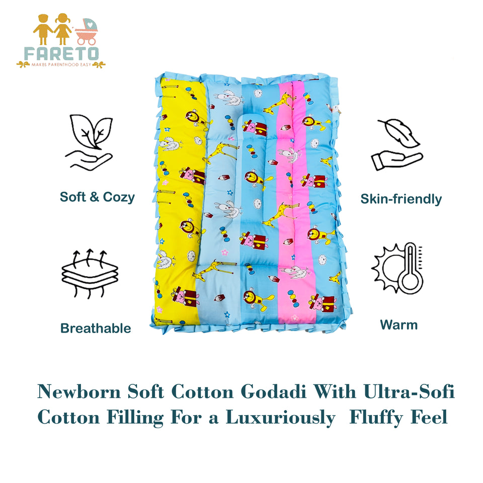 Fareto baby head Support pillow with attached bed (pack of 3) (72cm* 50cm)(0-1 years)