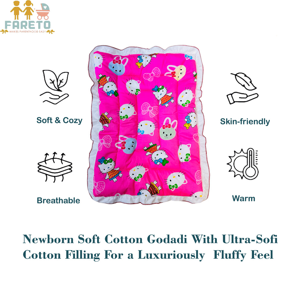 Fareto 7 in 1 New Born Baby Hand Carry Bed Combo Pack (0-12 Months)