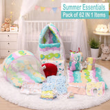 Fareto New Born Baby Summer Hospital Essentials 62in1 (0-6M)(F283)