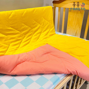 Fareto Baby Kids Super Soft Premium Quality Comforter 147*106 CM (0-8 Years)(Yellow Comforter))