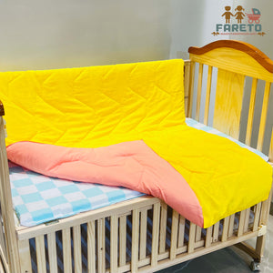 Fareto Baby Kids Super Soft Premium Quality Comforter 147*106 CM (0-8 Years)(Yellow Comforter))