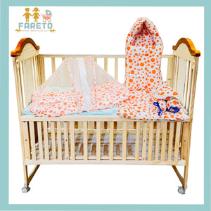 Fareto Baby Polka Dots Complete Sleeping Essential All in One Pack(0-6 Months)