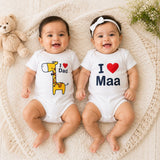 Fareto Baby Boy's & Girl's Body Suit | Romper | Clothing Set | Gift Pack (Pack of 2)(F64)