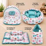 FARETO NEW BORN BABY FULL BEDDING SET COMBO  (0-6 MONTHS)(F367)
