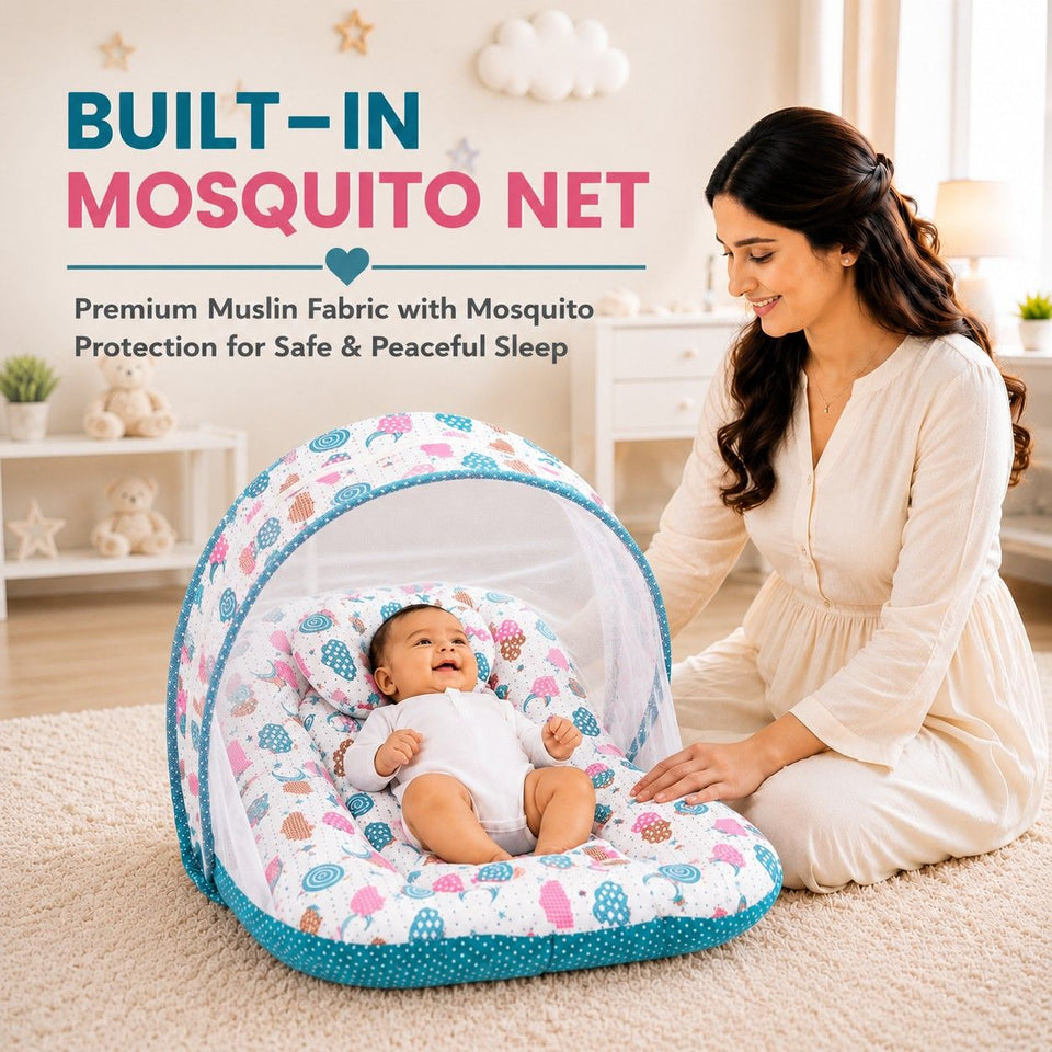 FARETO NEW BORN BABY FULL BEDDING SET COMBO  (0-6 MONTHS)(F367)