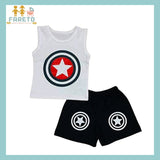 Infantbond Baby Boy's and Girl's Sleeveless T-Shirt and Short 100% Cotton Clothing Set
