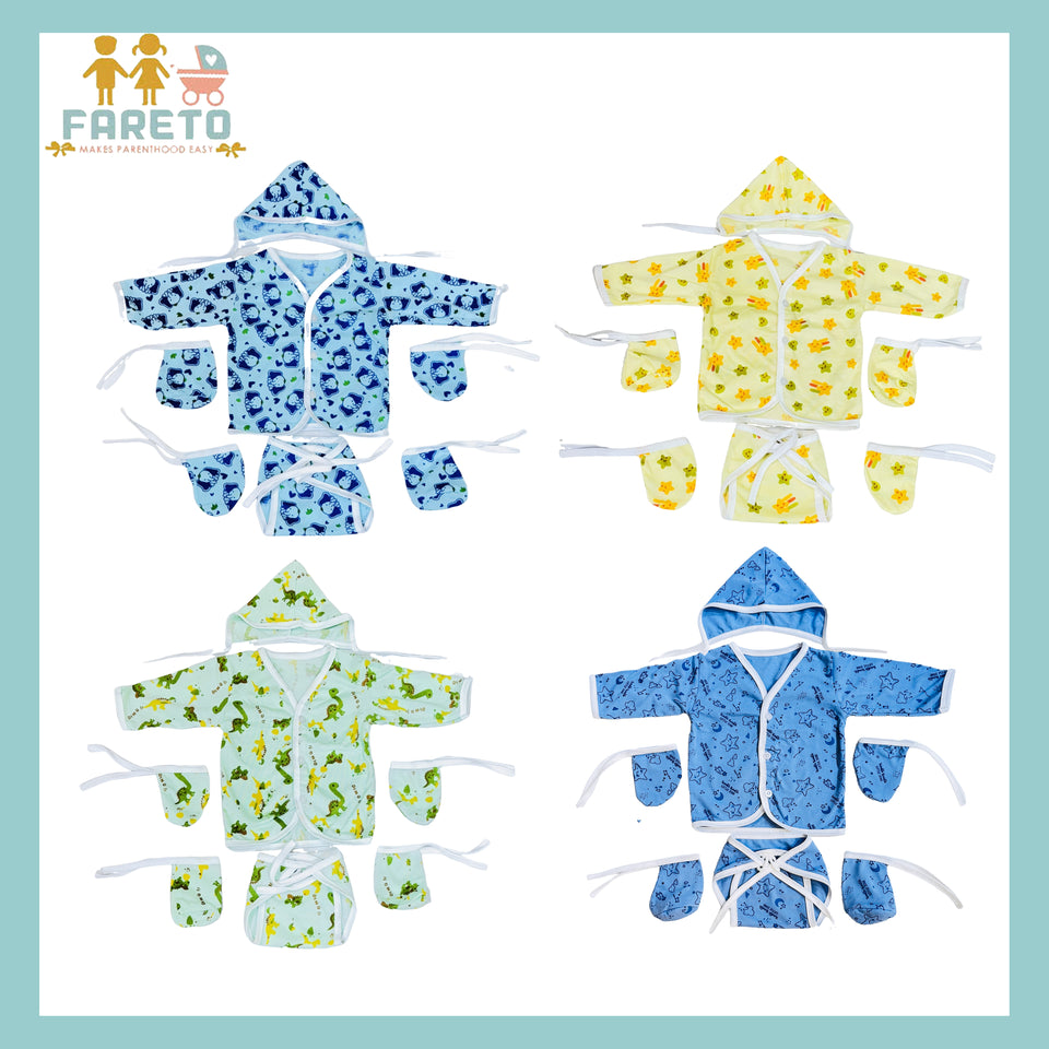 Fareto New Born Baby Clothing Set (0-3 Months)(Pack of 20)