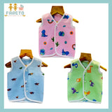 FARETO NEW BORN BABY PURELY MUSLINE JHABLA (PACK OF 3)(COLOURS AND DESGINED MAY VARY)
