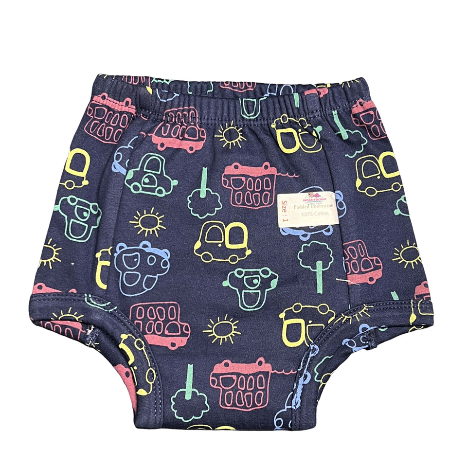 Fareto New Born Baby Washable And Reuseble Padded Underwear for Babies (Pack of 3)